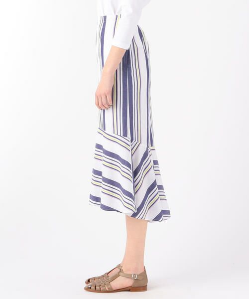 TOMORROWLAND / トゥモローランド ミニ・ひざ丈スカート | FIL コットンポプリン ストライプスカート | 詳細2