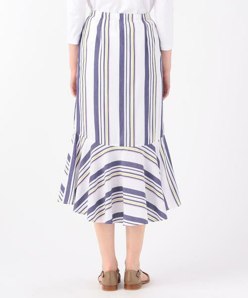 TOMORROWLAND / トゥモローランド ミニ・ひざ丈スカート | FIL コットンポプリン ストライプスカート | 詳細3