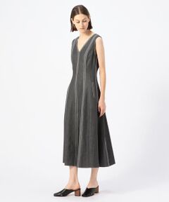 TOMORROWLAND / トゥモローランド ロング・マキシ丈ワンピース | BODICE STUDIO コットン Vネックドレス