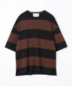 ボールドボーダー ビッグニットTシャツ tricot-T