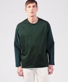 TOMORROWLAND / トゥモローランド カットソー | シャツコンビ クルーネックデザインプルオーバー