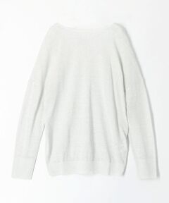 TOMORROWLAND / トゥモローランド ニット・セーター | リネン バックオープンプルオーバー