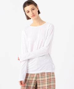 TOMORROWLAND / トゥモローランド カットソー | レーヨンジャージー ロングスリーブプルオーバー