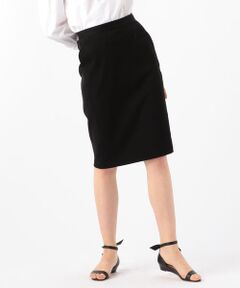 TOMORROWLAND / トゥモローランド ミニ・ひざ丈スカート | カシミヤタッチコットン タイトスカート