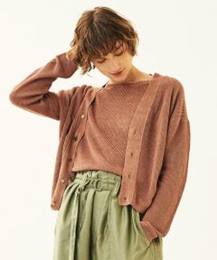 TOMORROWLAND / トゥモローランド カーディガン・ボレロ | リネンベーシック Vネックカーディガン