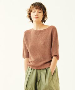 TOMORROWLAND / トゥモローランド ニット・セーター | リネンベーシック ボートネックプルオーバー