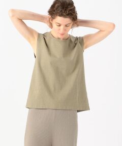 TOMORROWLAND / トゥモローランド カットソー | コットンジャージー ノースリーブプルオーバー