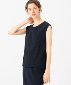 TOMORROWLAND / トゥモローランド カットソー | コットンジャージー ノースリーブプルオーバー