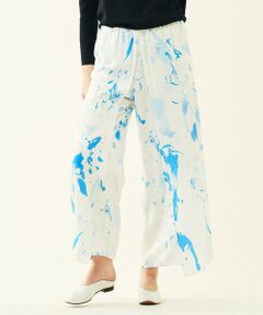 TOMORROWLAND / トゥモローランド その他パンツ | ウォッシャブルレーヨンマーブルプリント オーバーラップパンツ