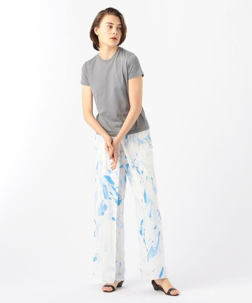 TOMORROWLAND / トゥモローランド その他パンツ | ウォッシャブルレーヨンマーブルプリント オーバーラップパンツ | 詳細2
