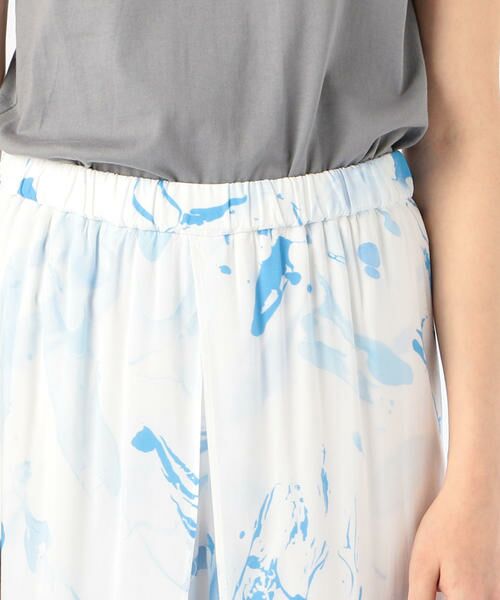 TOMORROWLAND / トゥモローランド その他パンツ | ウォッシャブルレーヨンマーブルプリント オーバーラップパンツ | 詳細8