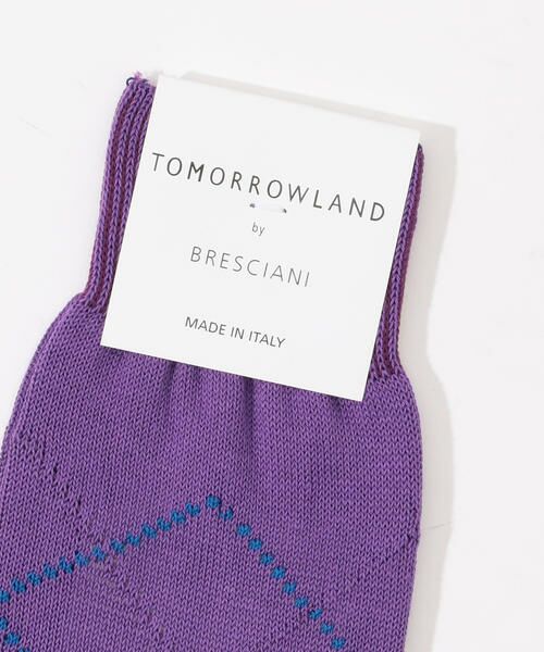 TOMORROWLAND / トゥモローランド ソックス | 【別注】BRESCIANI×TOMORROWLAND コットン アーガイルソックス | 詳細1