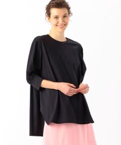 TOMORROWLAND / トゥモローランド シャツ・ブラウス | コットンナイロンジャージー ギャザースリーブブラウス