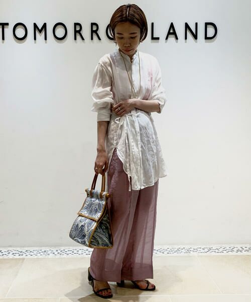 セール ラミー オーバーラップシャツ シャツ ブラウス Tomorrowland トゥモローランド ファッション通販 タカシマヤファッション スクエア