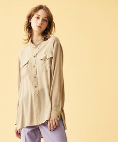 TOMORROWLAND / トゥモローランド シャツ・ブラウス | キュプラレーヨンプレーン チュニックシャツ