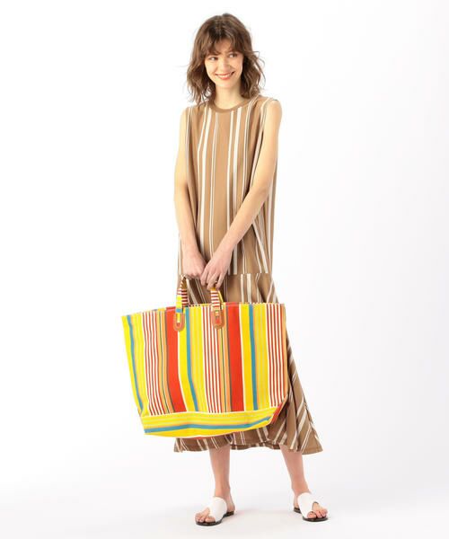 セール Nomadis Arles コットンストライプビッグトートバッグ トートバッグ Tomorrowland トゥモローランド ファッション通販 タカシマヤファッションスクエア