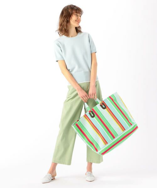 セール Nomadis Arles コットンストライプビッグトートバッグ トートバッグ Tomorrowland トゥモローランド ファッション通販 タカシマヤファッションスクエア