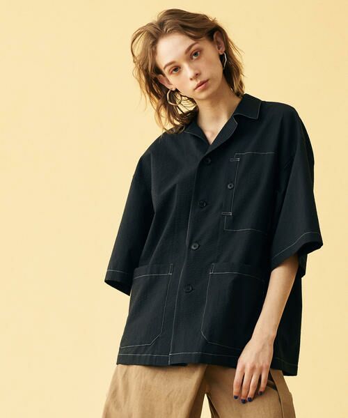 セール ポリエステルコットンシアーサッカー オーバーサイズドシャツ シャツ ブラウス Tomorrowland トゥモローランド ファッション通販 タカシマヤファッションスクエア