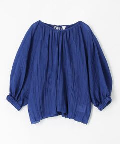 TOMORROWLAND / トゥモローランド シャツ・ブラウス | ポリエステルローン ネックギャザーブラウス