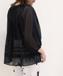 TOMORROWLAND / トゥモローランド シャツ・ブラウス | コットンオーガンジー パフスリーブブラウス