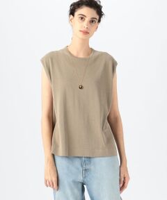 TOMORROWLAND / トゥモローランド ニット・セーター | クレープコットン ノースリーブプルオーバー