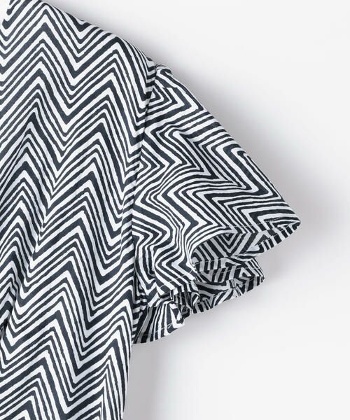 セール 別注 Mariha Tomorrowland コットン ジグザグプリントカシュクールワンピース ロング マキシ丈ワンピース Tomorrowland トゥモローランド ファッション通販 タカシマヤファッションスクエア