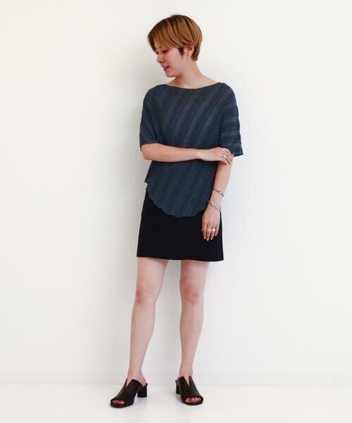 TOMORROWLAND / トゥモローランド ニット・セーター | タックステッチ ドルマンスリーブプルオーバー | 詳細1