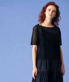 TOMORROWLAND / トゥモローランド ニット・セーター | シアーナイロン ボートネックプルオーバー