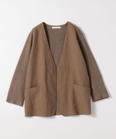 TOMORROWLAND / トゥモローランド その他アウター | リネンインターロック ノーカラージャケット