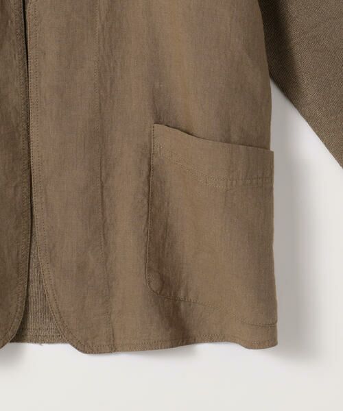 TOMORROWLAND / トゥモローランド その他アウター | リネンインターロック ノーカラージャケット | 詳細5