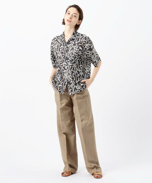 TOMORROWLAND / トゥモローランド その他パンツ | BERNARD ZINS ウールリネン センタープレスセミワイドパンツ | 詳細1