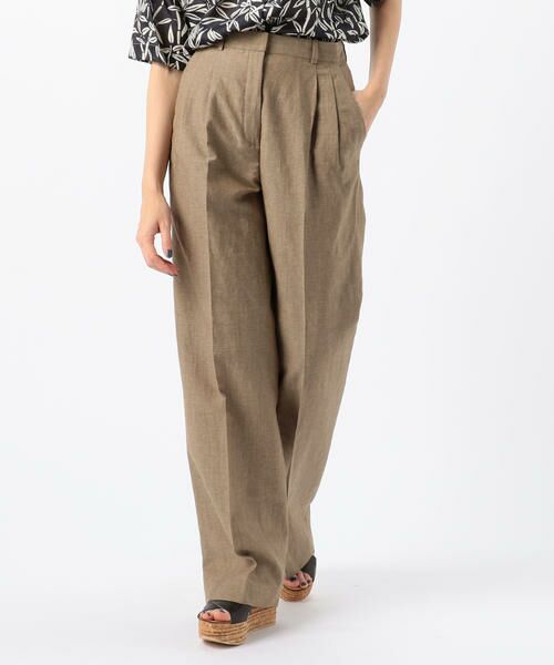 TOMORROWLAND / トゥモローランド その他パンツ | BERNARD ZINS ウールリネン センタープレスセミワイドパンツ | 詳細2