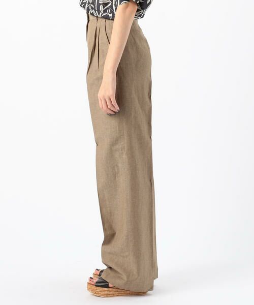 TOMORROWLAND / トゥモローランド その他パンツ | BERNARD ZINS ウールリネン センタープレスセミワイドパンツ | 詳細3