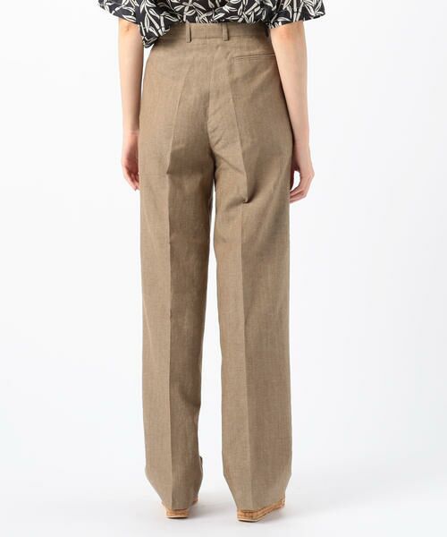 TOMORROWLAND / トゥモローランド その他パンツ | BERNARD ZINS ウールリネン センタープレスセミワイドパンツ | 詳細4