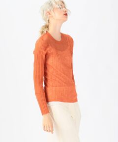 TOMORROWLAND / トゥモローランド ニット・セーター | シースルーウール クルーネックプルオーバー