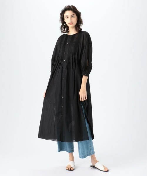 セール コットンローン ピンタックシャツワンピース ロング マキシ丈ワンピース Tomorrowland トゥモローランド ファッション通販 タカシマヤファッションスクエア