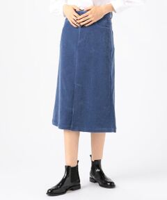 TOMORROWLAND / トゥモローランド ミニ・ひざ丈スカート | ストレッチコーデュロイ Aラインスカート