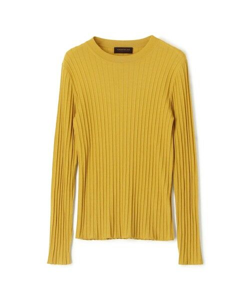 カシミヤシルクリブ クルーネックプルオーバー （ニット