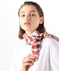 TOMORROWLAND / トゥモローランド バンダナ・スカーフ | TRAITS シルク ランダムストライプスカーフ