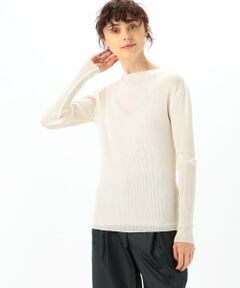 TOMORROWLAND / トゥモローランド カットソー | コットンナイロンリブ ビルドネックプルオーバー