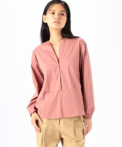 TOMORROWLAND / トゥモローランド シャツ・ブラウス | ストレッチブロード Vネックボザムブラウス