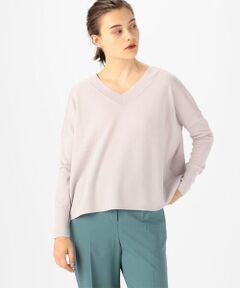 TOMORROWLAND / トゥモローランド ニット・セーター | ウーステッドウール Vネックプルオーバー