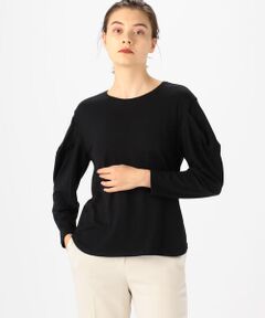 TOMORROWLAND / トゥモローランド カットソー | ウォッシャブルウール ドレープスリーブプルオーバー