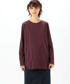 ATON SUVIN 60/2 | ROUND HEM L/S クルーネックプルオーバー