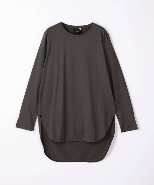 セール】 ATON SUVIN 60/2 | ROUND HEM L/S クルーネックプルオーバー