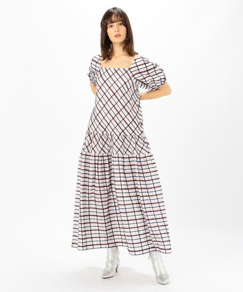 Merlette Minerva コットン エンブロイダリーチェックロングワンピース ロング マキシ丈ワンピース Tomorrowland トゥモローランド ファッション通販 タカシマヤファッションスクエア