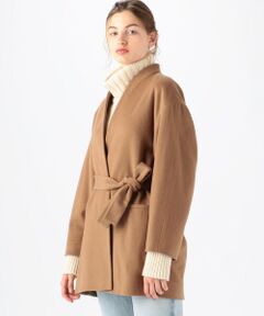 トゥモローランド スプリングコート アウター 美品 高級 人気 ブラウン マルチウェイ】インナーダウン付きスプリングコート（01-20UA02