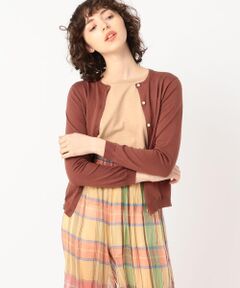 TOMORROWLAND / トゥモローランド ニット・セーター | ハイゲージコットン クルーネックカーディガン