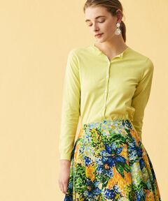 TOMORROWLAND / トゥモローランド ニット・セーター | ハイゲージコットン クルーネックカーディガン