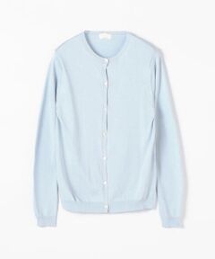 TOMORROWLAND / トゥモローランド ニット・セーター | ハイゲージコットン クルーネックカーディガン